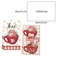 thumbnail image 3 of PuSpu Valentine's Day Decoration 2-pack Happy Valentines's Day Kitchen Towels 23.6x15.8 Inches Drying Cloth Tea Towel Suitable For Cooking And Baking, 3 of 6