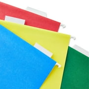 Pen+Gear Hanging File Folders, Letter Size, Assorted Colors, 25 Count
