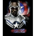thumbnail image 2 of Men's Marvel The Falcon and the Winter Soldier Captain America Pose Sam  Graphic Tee Black Small, 2 of 5