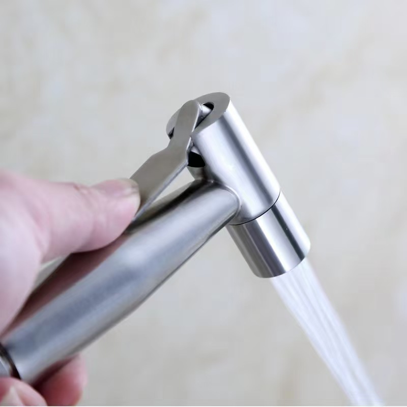 HIBIBUD Bidet Sprayer,304 Stainless Steel,High-Pressure Handheld,No-Drill Installation