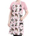 thumbnail image 5 of Cute Boston Terrier Dog and Pink Love Heart Apron-Garden Aprons for Women with Pockets-Cotton Linen Waterproof Kitchen Cooking Gardening Aprons Adjustable for Kitchen,Cooking,BBQ and Salon 33x27 Inch, 5 of 7