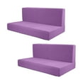 thumbnail image 2 of funtasica 2Pcs RV Seat Covers Camper Cushion Covers Easy Fitted Comfort Camper Cushion Slipcovers Sofa Furniture Protector for Trailers violet, 2 of 8