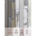 thumbnail image 5 of Wood Grain Sheer Curtains 2 Panels Set Yellow Gray White Mottled Texture Distressed Sheer Window Curtains Light Filtering Rod Pocket Voile Drapes for Bedroom Living Room 52"X84", 5 of 8