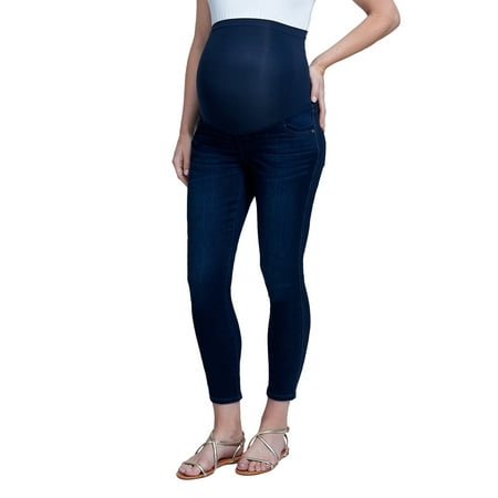 Seven7 Maternity Over the Belly Slimmaker Ankle Skinny (Best Jeans For Fat Belly)