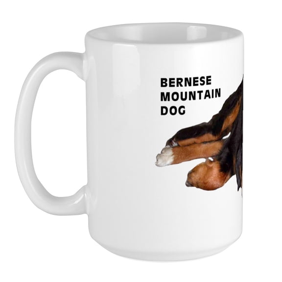 CafePress - Bernese Mountain Dog Large Mug - 15 oz Ceramic Large Mug