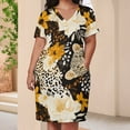 thumbnail image 3 of Womens Casual Dresses Leopard Print Short Sleeve Dress Summer Dresses for Women 2025, 3 of 5