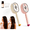 2PCS-A, variant on 3-in-1 Electric Spray Massage and Self-Cleaning Comb with Oil Measuring Cup, Red Light Brush for Frizzy Hair