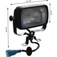 thumbnail image 5 of APSMOTIV Work Lamp Assembly with Push Pull on-off Switch Suitable for Ford New Holland Tractor JCB and Universal Application, 5 of 5