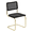 All-Black, variant on Breuer Chair Company Marcel Breuer B32 Cesca Cane Cantilever Side Chair w/ Brass Steel Frame Black Wood & Black Cane (Made in Italy) by Furnish Theory