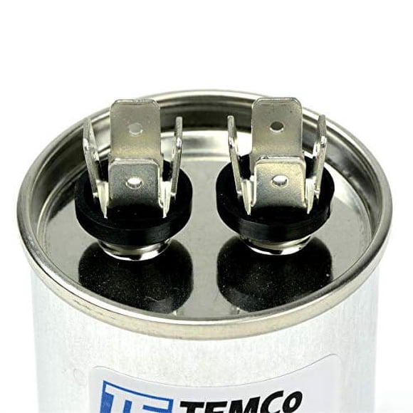 TEMCo 25 uf/MFD 370 VAC Volts Round Run Capacitor 50/60 Hz AC Electric - Lot -1 (Optional uf/MFD, Voltage and Lot Quantities Available)