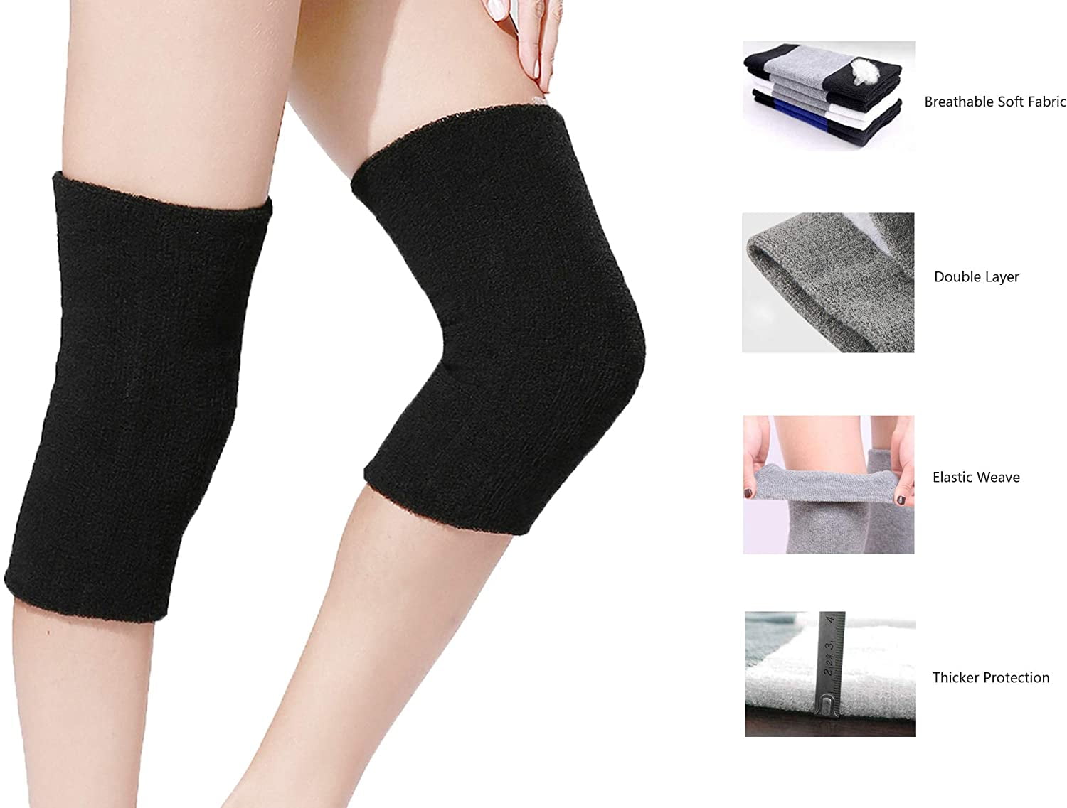 Artrylin Womens Warm Knee Brace with Towel Design,Thermal Knee Sleeves ...