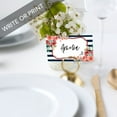 thumbnail image 2 of Koyal Wholesale Nautical Floral Theme Place Cards for Wedding Party Tables, Seating Place Cards for Holders, 60 Pack, 2 of 5