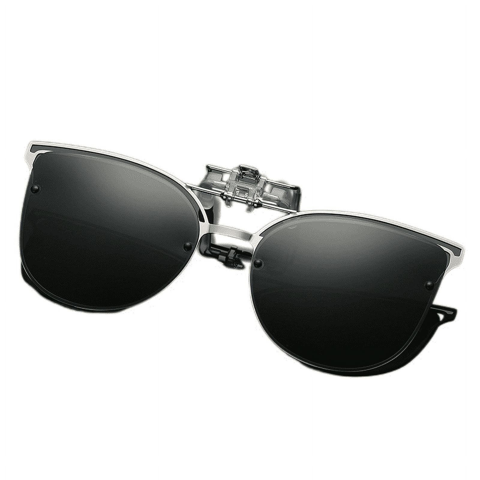 Clip on Sunglasses Polarised Clip on Flip up Sunglasses fit over