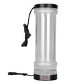 thumbnail image 2 of Black Red RGB Lighting Water Cooling Tank with Temperature Display - 210mm Cylinder, G1/4 Hole, 2 of 5