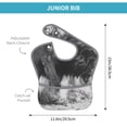 thumbnail image 4 of Zufioo Heroic Lion Encounter Print Toddler Adjustable Waterproof Bib, 11.6x15 Inch Feeding Bib Suitable for 6-24 Month Babies, 4 of 8