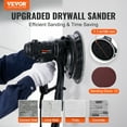 thumbnail image 2 of VEVOR Drywall Sander, 800W Electric Sander with 12 Sanding Discs, Variable Speed 1200-2300 RPM Wall Sander with Automatic Vacuum Dust Collection System, 2 of 9