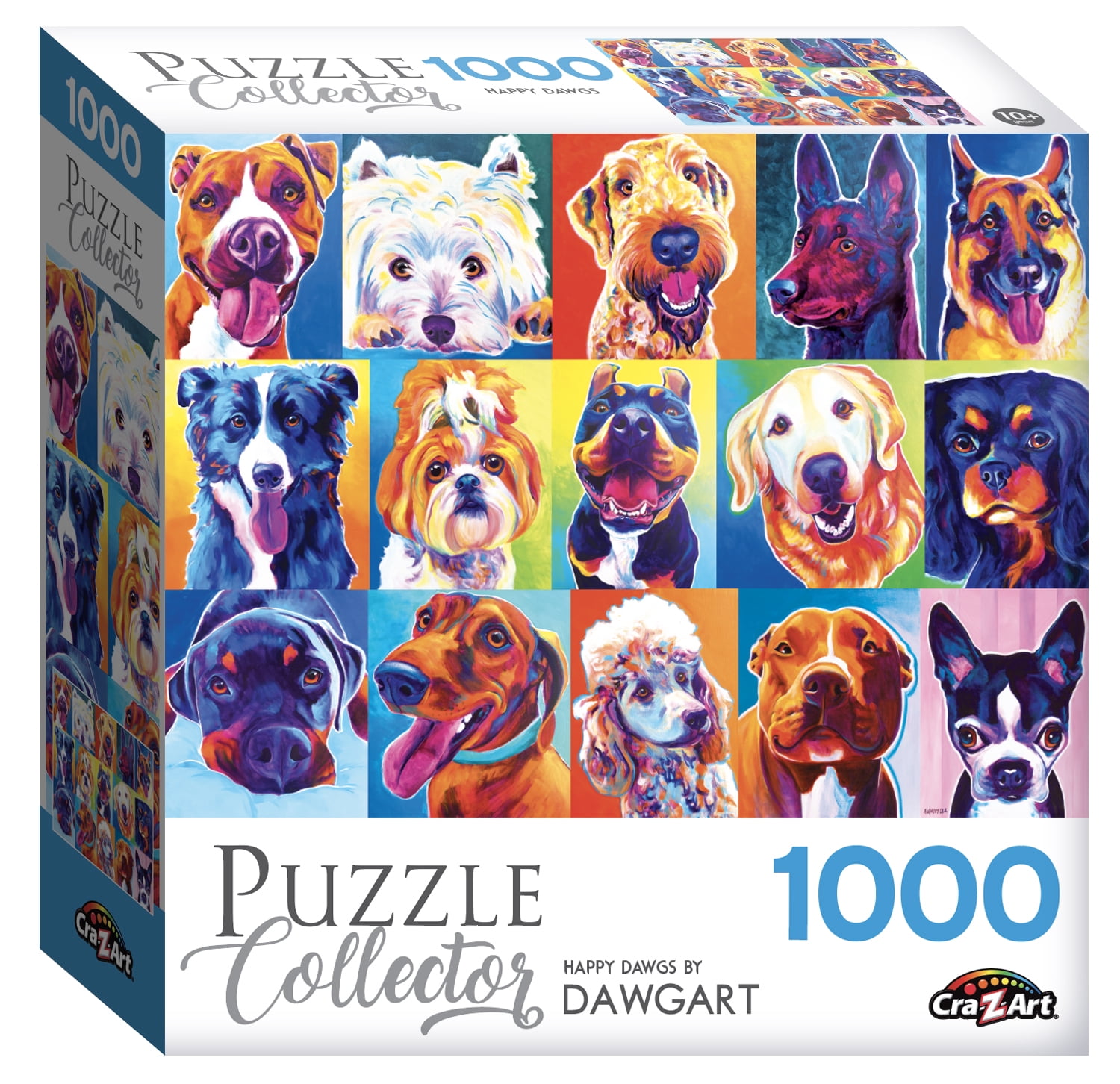 Cra-Z-Art Puzzle Collector 1000-Piece Happy Dawgs Jigsaw Puzzle