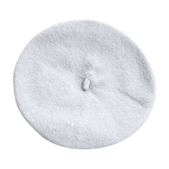 Girls's Stretch Beret Hat Classic French Style Red Beret Caps Beanie Floppy Cloche Wool Color Scarf Wrap Hat