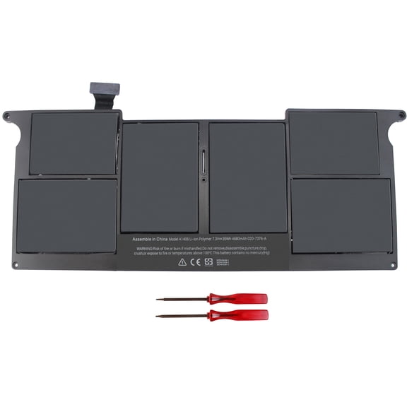 A1406 Replacement Laptop Battery for Mac- Book Air 11'' A1370 (2011) and A1495 A1465 (Mid 2011 2012 2013 2014 2015)