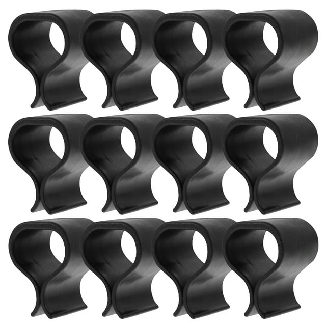 GAXIRE 24Pcs Patio Wicker Furniture Clips for Sectional Furniture Assembly Black Plastic Rattan for Homeowners