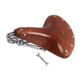 thumbnail image 2 of yingyy Coussin de Siège de Bicyclette Grand Robuste Conçu avec 3 Ressorts pour un Soulagement Optimal de la Pression Selle de Vélo Rétro Point de Conduite Brun Foncé 11.42x8.46x0.47 Pouces, 2 of 6