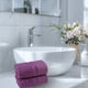 thumbnail image 5 of Toalla facial de algodón morado suave | Toalla de baño muy absorbente y de secado rápido | 75 x 35 cm (29,5 x 13,7 pulgadas) | Ultrasuave y cómoda para adultos | Multiusos para baño, gimnasio y viajes, 5 of 6
