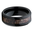 thumbnail image 2 of Camouflage Wedding Ring,Black Tungsten Ring,8mm Wedding Ring,Unique Wedding Ring,Black Tungsten Ring, 2 of 4