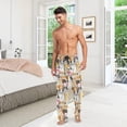 thumbnail image 4 of FREEAMG Funny Cartoon Dog Pajama Pants for Men, Men's Separate Bottoms, Comfortable Sleep Lounge Pj Pants, 4 of 7