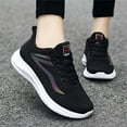 thumbnail image 2 of zuwimk Womens Sneakers,Youth Girls Cheer Shoes White Cheerleading Dance Shoes Training Tennis Walking Competition Sneakers Black, 2 of 5