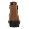 thumbnail image 2 of SUN STONE Womens Beige Lug Sole Goring Kandy Round Toe Block Heel Zip-Up Booties 5, 2 of 4