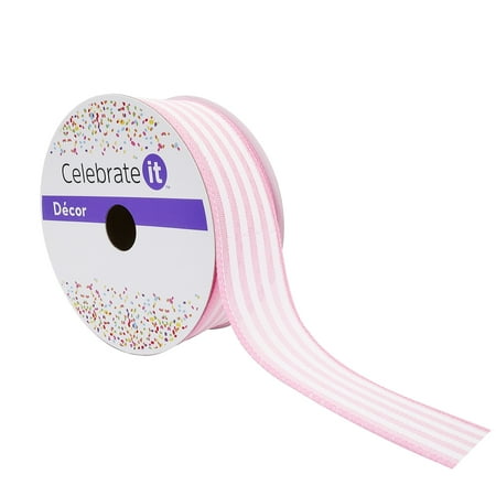 UPC: 0191518419337 | 1.5 Faux Linen Wired Ribbon by Celebrate It™ Décor