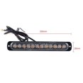 thumbnail image 4 of 1pcs Stroboscopes Strobe 12 LED Flash Light Auto 12-24V Emergency Flashing Side Marker Light Bars Constantly Bright Lights, 4 of 5