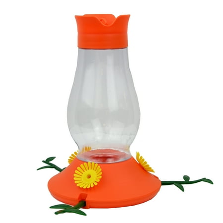 Perky-Pet Plastic Vine Oriole Woodstream Hummingbird Feeder, Orange, 27 Oz.