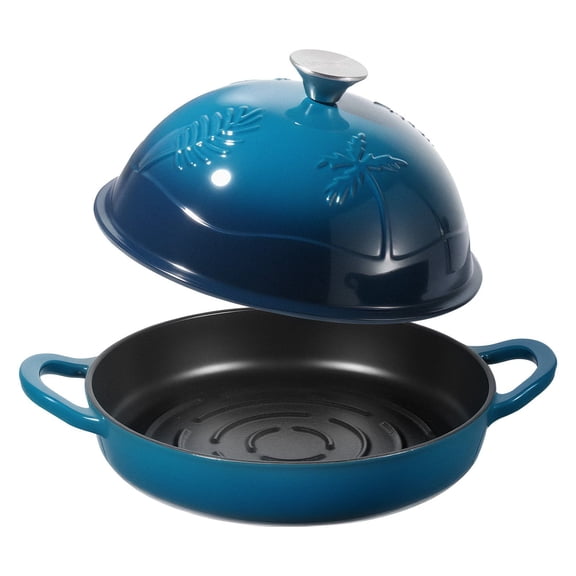 Enameled Cast Iron Dutch Oven 5 Quart Sourdough Bread Baking Pot Heavy Duty Cookware Pan with Lid Dual Handles Oven Induction Compatible up to 500F