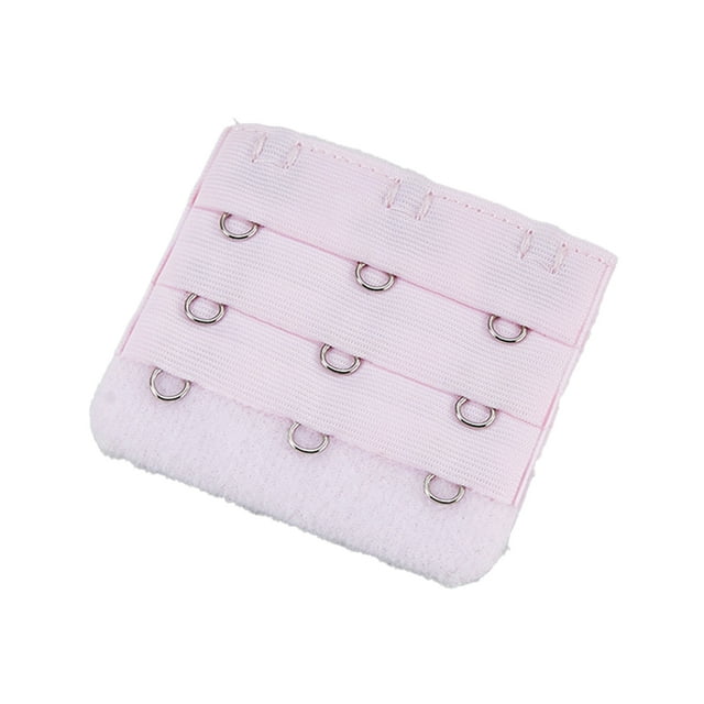 serony Extension Strap Bra Extender Buckle 3 Hook Women Accessories Practical Elastic Multicolor Clips Tight 3 Rows Underwear pink