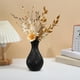 thumbnail image 1 of Textura cerámica imitativa de jarrón plástico hidropónico | Recipiente decorativo para arreglos florales | Compartimento de almacenamiento de agua | Diseño de piña corrugada | Blanco, Naranja, Azul,, 1 of 6