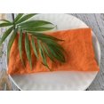 thumbnail image 4 of Servilletas De Lino -100% Lino Francés - Servilletas De Tela De Lino Puro Lavadas A La Piedra - Tamaño 18 Pulgadas X 18 Pulgadas - Juego De 4 Trópicos (Naranja Tropical), 4 of 5