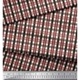 thumbnail image 3 of Soimoi Satin Silk Fabric Gingham Check Print Fabric by the Yard 42 Inch Wide, 3 of 3