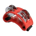 thumbnail image 1 of figatia Foot Tambourine Shoe Tambourines Shaker Portable Musical Instrument Accessories red, 1 of 9