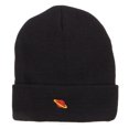 thumbnail image 5 of Mini Saturn Embroidered Long Beanie - Black OSFM, 5 of 5