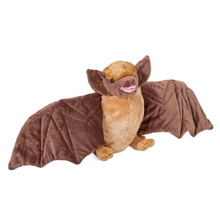 Wild Republic Brown Bat Plush Stuffed Animal Plush Toy Gifts for Kids Cuddlekins 12 Inches