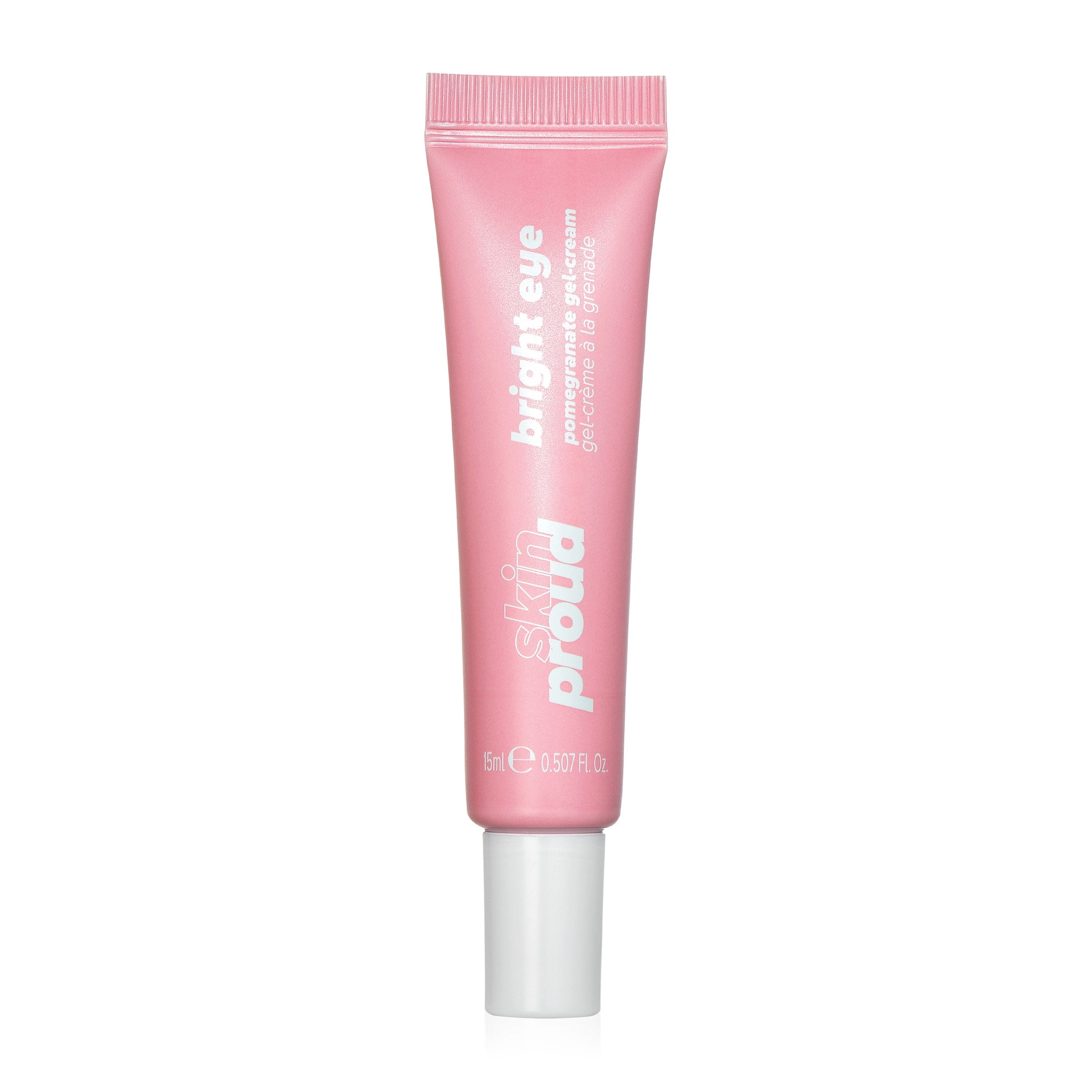 Skin Proud Bright Eye, 2% Niacinamide Pomegranate Gel Eye Cream, 100% Vegan, 0.507 fl oz