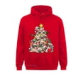 thumbnail image 4 of Sudadera con capucha ajustada para niños, diseño de árbol de Navidad, perro, Papá Noel, feliz Pugmas, para el día de los enamorados, ropa deportiva con estampado 3D, 4 of 5