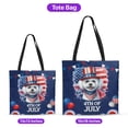 thumbnail image 5 of Patriotic Bichon Frise Celebrates 4th of July All Over Print 3D Canvas Tote Bag Bichons Dog Lovers Gifts Idea Reusable Handbag - 02009, 5 of 5
