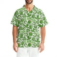 thumbnail image 3 of Fgvctg St. Patrick's Dayscrubs for Men Soft Short Sleeve Cute Shamrock Print Scrub Top Loose V Neck Work Shirt Scrubs Workwear Nursing Uniform Medical T Shirts with Pockets Fluorescent Green L, 3 of 6