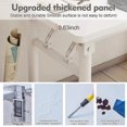 thumbnail image 6 of SEEKOL Desk Study Table No Assembly Required, Writing Computer Desk Space Saving Foldable Table Suitable for Bedroom, Study, Living Room47.2''*23.6''White, 6 of 8