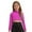 Rose, variant on SiiRoh Girls Long Sleeve Stretch Short Mock Neck Athletic Shirt Crop Top Basics Sportswear Red 10