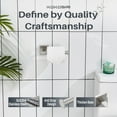 thumbnail image 4 of KOKOSIRI Toilet Paper Holder Tissue Paper Dispenser for Bathroom Toilet Roll Holder Wall Mounted, Brushed Nickel Stainless Steel B2008BR, 4 of 6