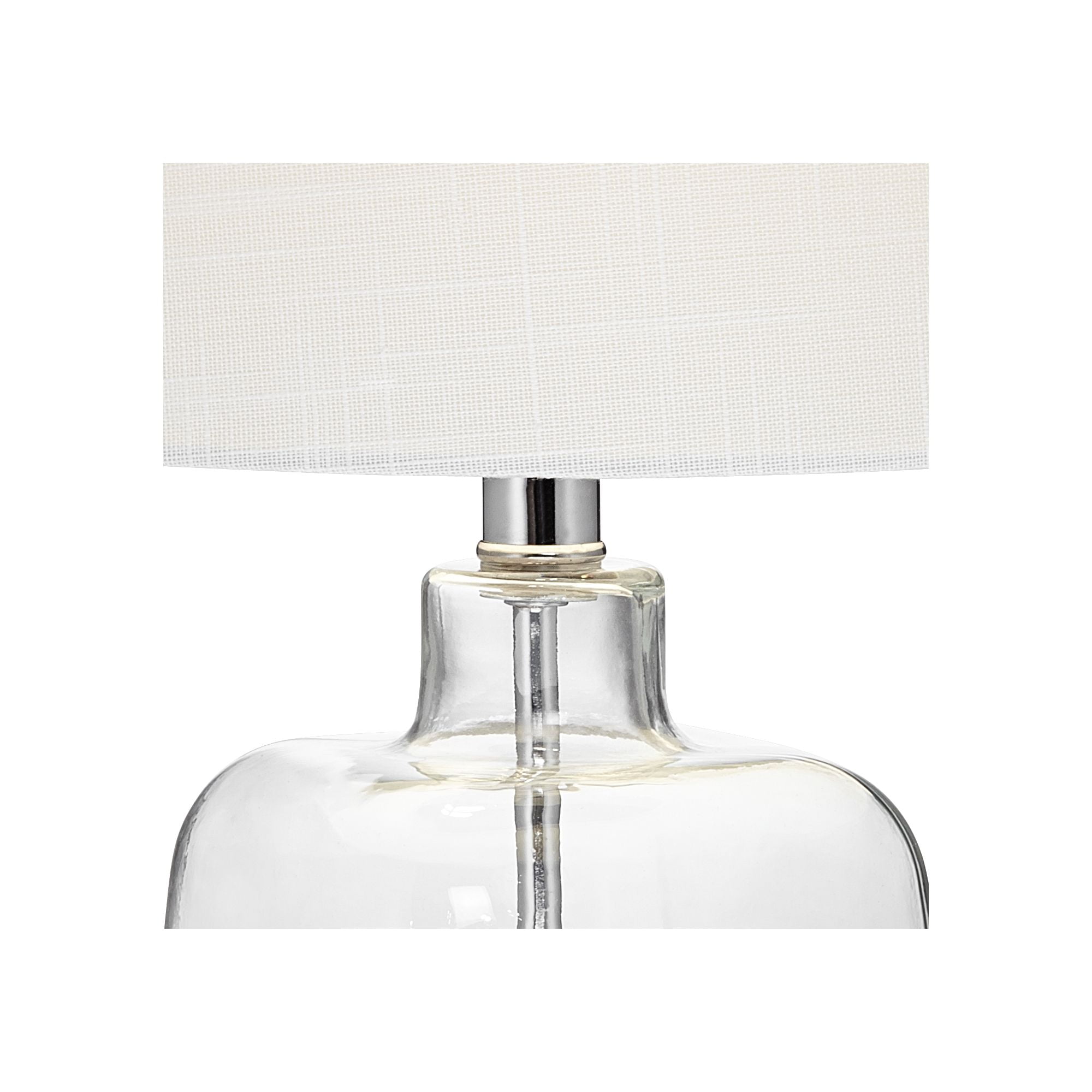 360 Lighting Coastal Accent Table Lamp 21.75" High Clear Glass Fillable Sea Shells White Drum Shade for Living Room Family Bedroom Bedside