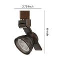thumbnail image 5 of Benjara BM220805 12W Integrated LED Metal Track Fixture with Mesh Head, Bronze, 5 of 5